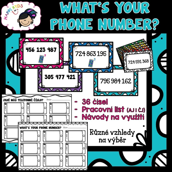 WHAT'S YOUR PHONE NUMBER? - kartičky a PL