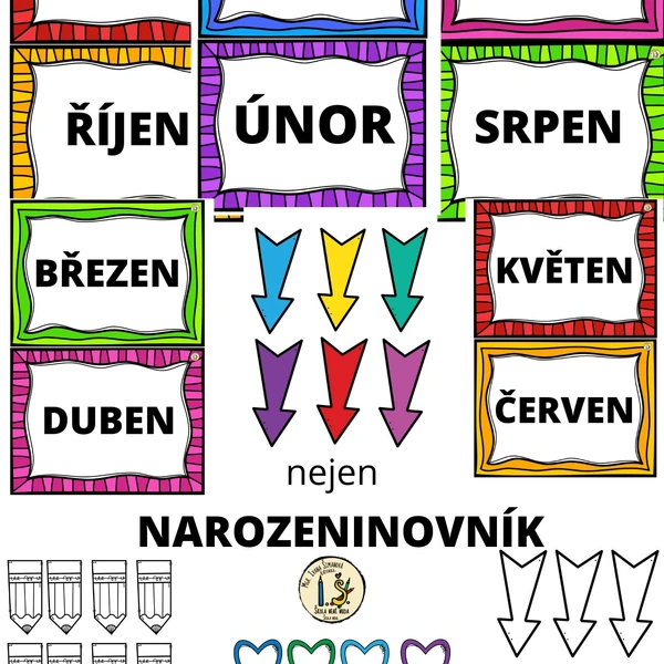 nejen NAROZENINOVNÍK - barevná řada