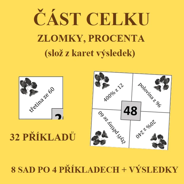ČÁST CELKU (zlomky, procenta)