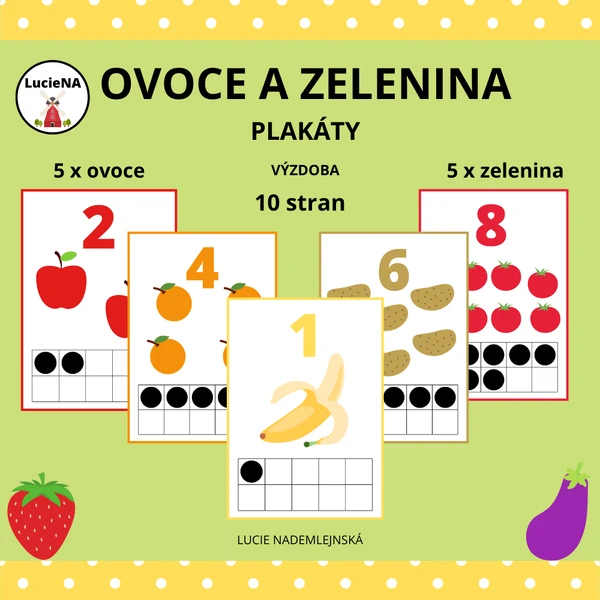 Ovoce a zelenina - plakáty 1 - 10 