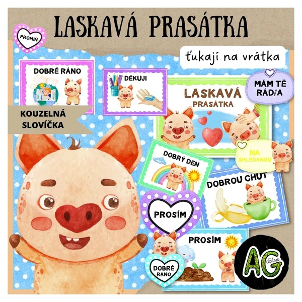LASKAVÁ PRASÁTKA ťukají na vrátka - KOUZELNÁ SLŮVKA