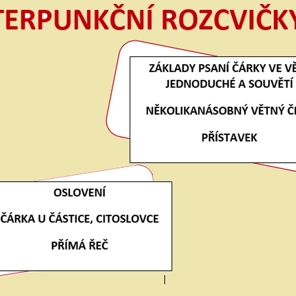 Interpunkční rozcvičky 1