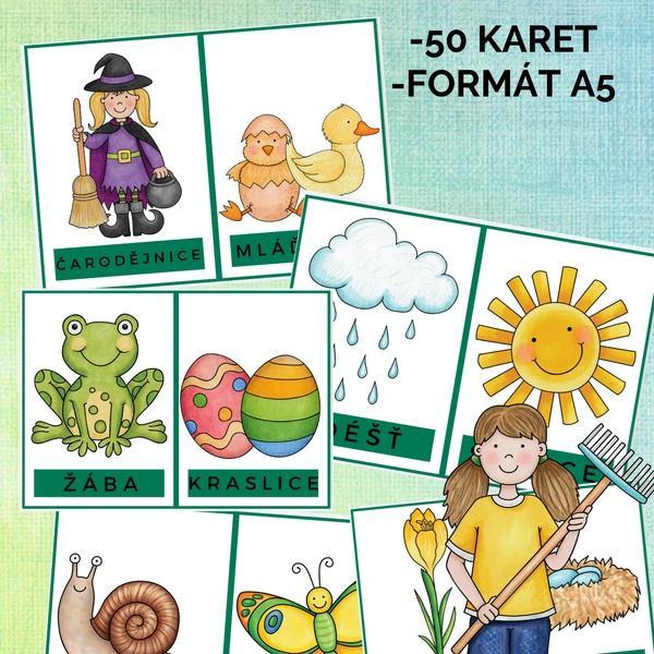 Demonstrační obrázky (komunikační karty) JARO