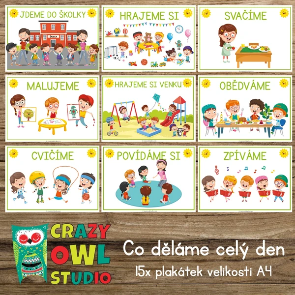 ŠKOLKA – co děláme celý den