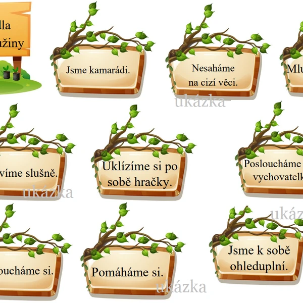 Pravidla naší družiny - zahradníci
