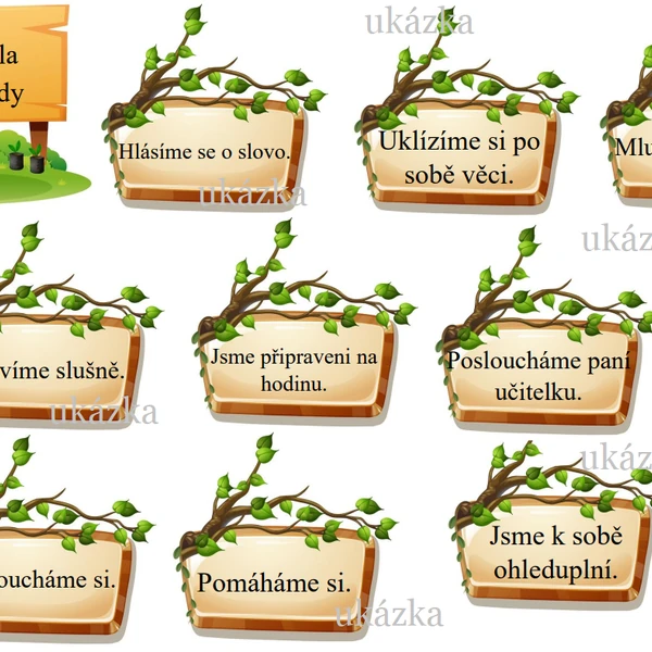 Pravidla naší třídy - zahradníci 