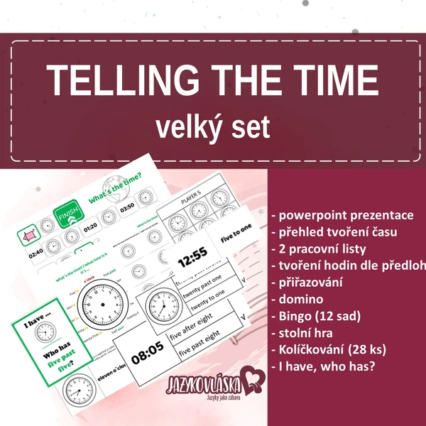 Telling the time velký set