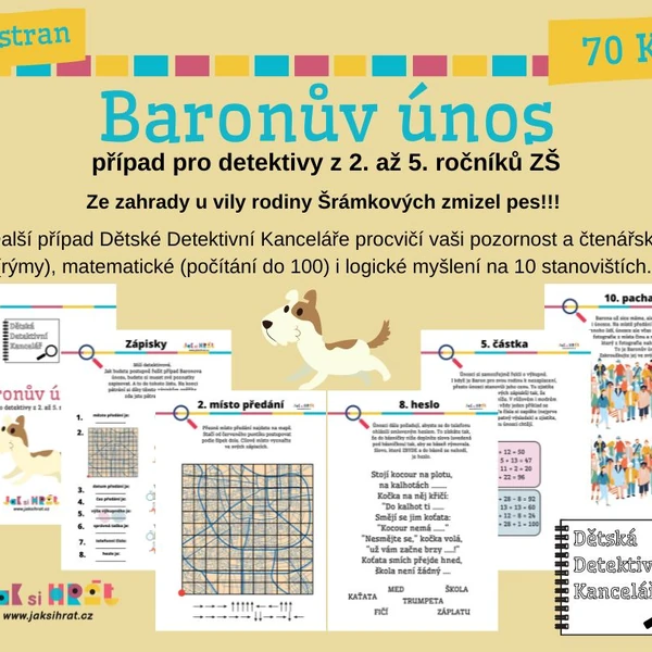 Detektivka - Baronův únos - bojovka pro děti