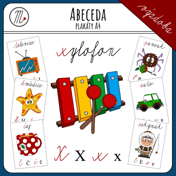 Obrázková abeceda - barevná