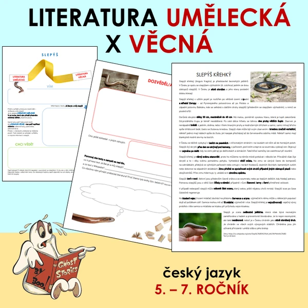 Literatura umělecká x věcná