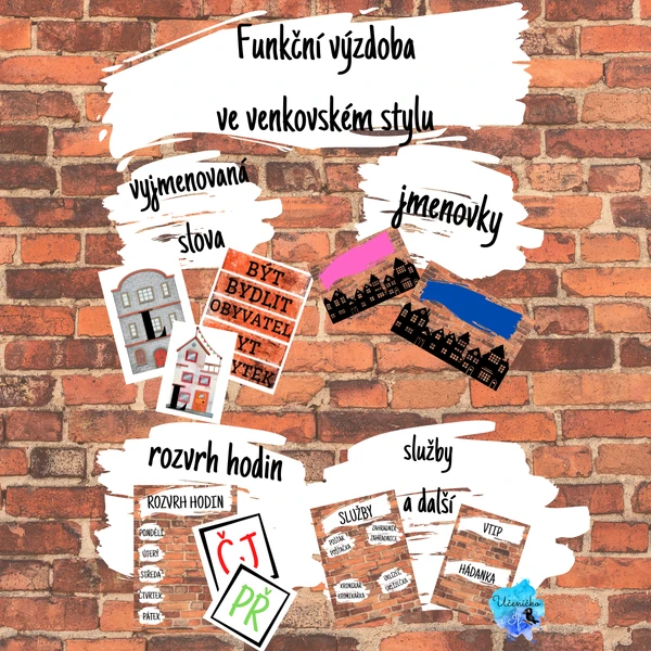 Funkční výzdoba ve venkovském stylu + vyjmenovaná slova