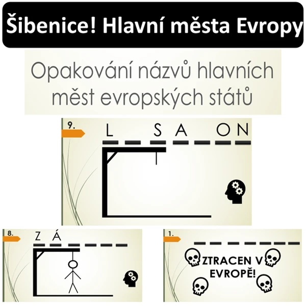 Šibenice! Hlavní města Evropy