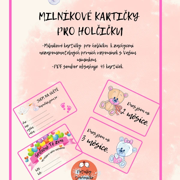 Milníkové karty-HOLKA