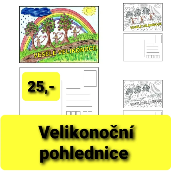 Velikonoce-pohlednice