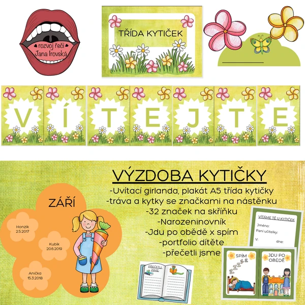 VÝZDOBA DO MŠ-KYTIČKY 