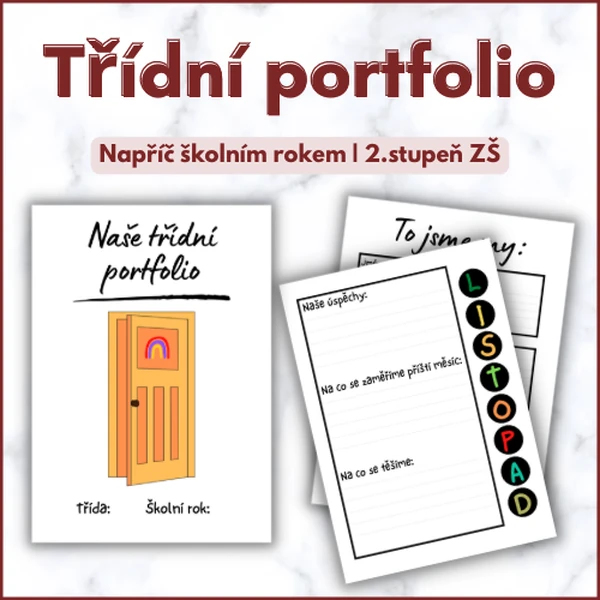 Třídní portfolio | Celoroční projekt na třídnické hodiny | 2.stupeň ZŠ