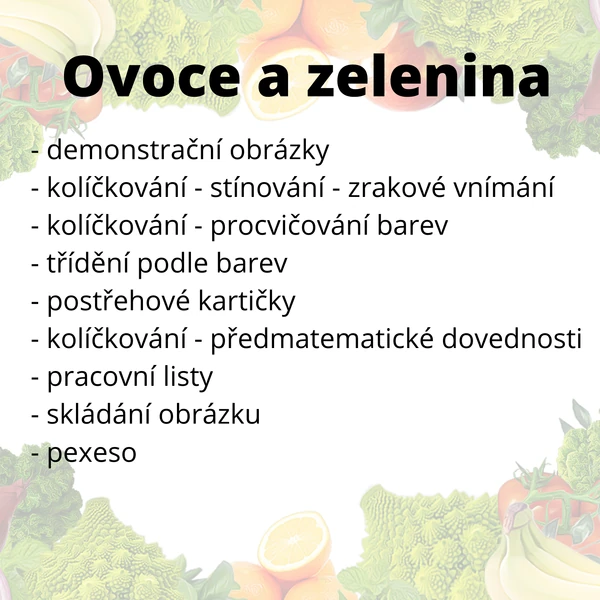 Ovoce a zelenina 