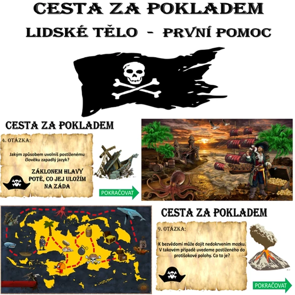Cesta za pokladem - první pomoc