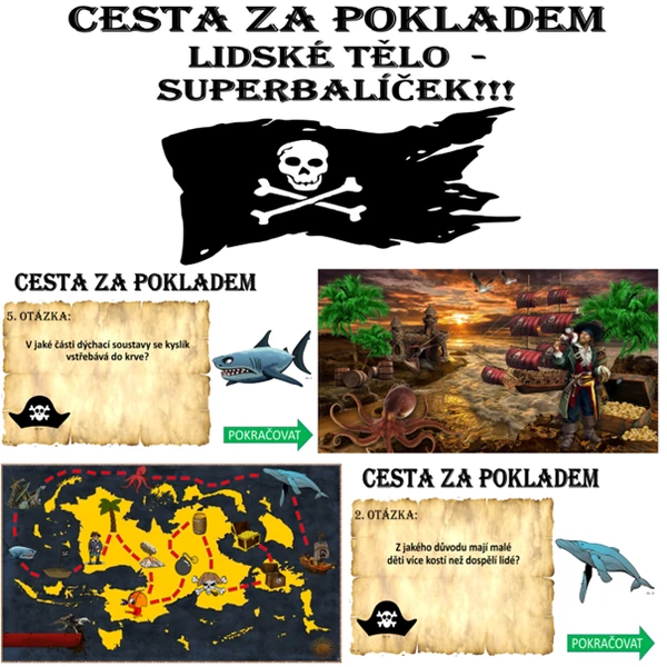 Cesta za pokladem - lidské tělo - SUPERBALÍČEK!!!