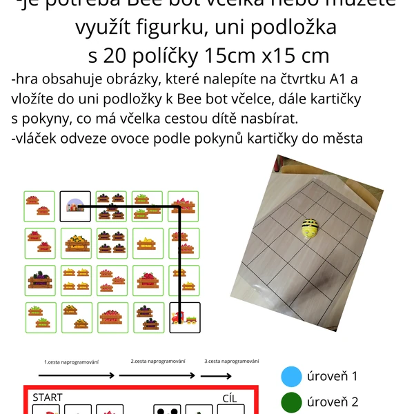 Hra VLÁČEK-na Bee bot včelku
