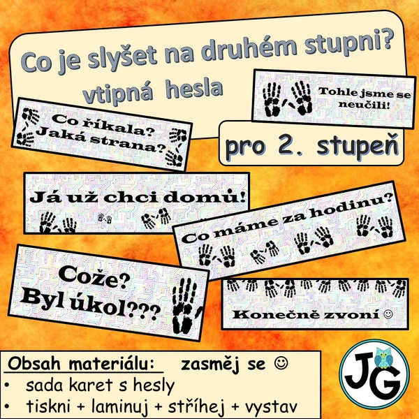 Co je slyšet na druhém stupni? - výzdoba