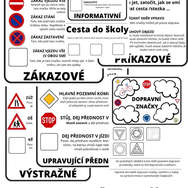 Dopravní značky- lapbook