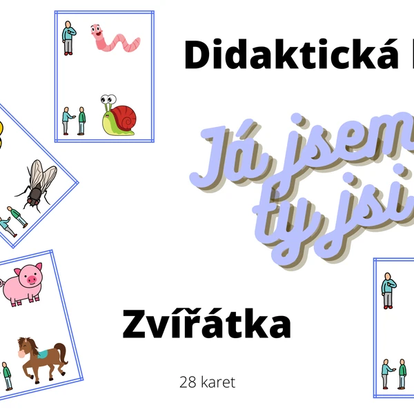 Didaktická hra - Já jsem, ty jsi - zvířata