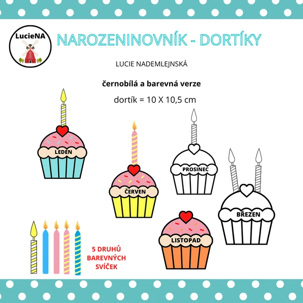 Narozeninovník - dortíky
