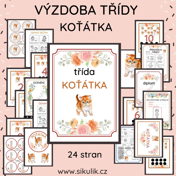 VÝZDOBA TŘÍDY KOŤÁTKA