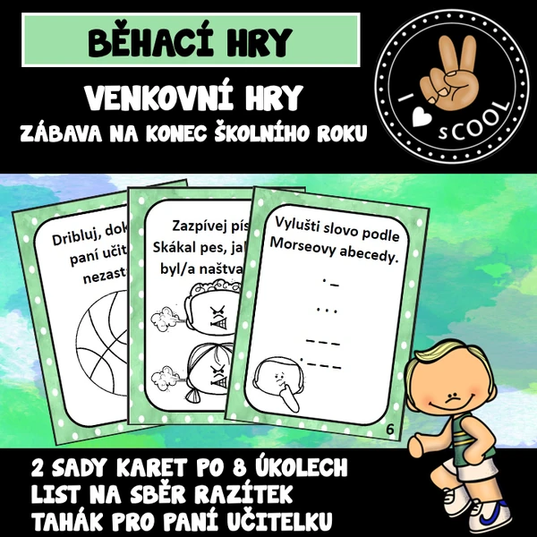 BĚHACÍ VENKOVNÍ HRY NA KONEC ŠKOLNÍHO ROKU
