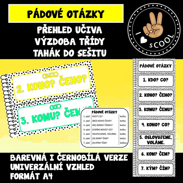 Pádové otázky - přehled učiva