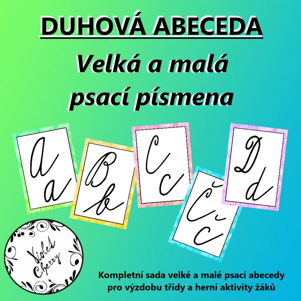 Duhová abeceda 3 - Velká a malá psací písmena