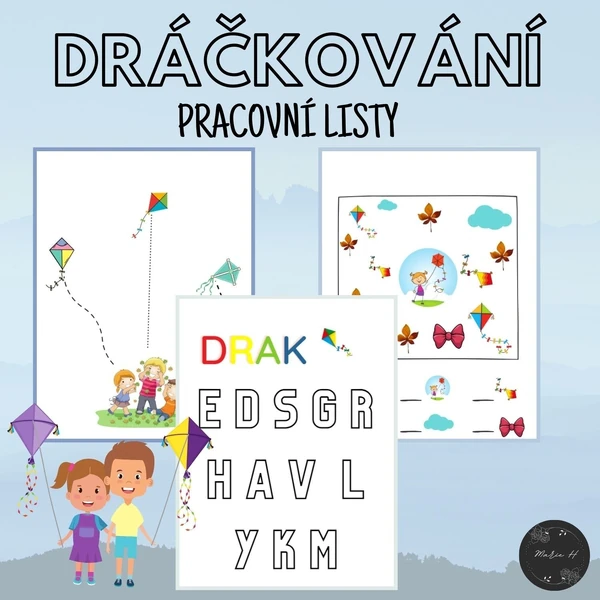 Dráčkování, pracovní listy