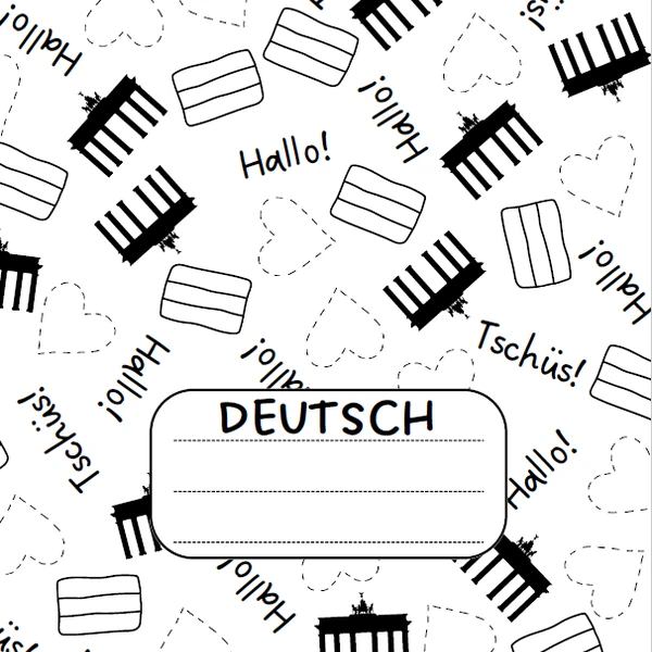 Obal na sešit DEUTSCH :-)