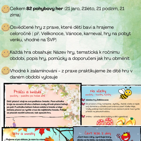 84 Pohybových her + Zdarma ranní pozdravy