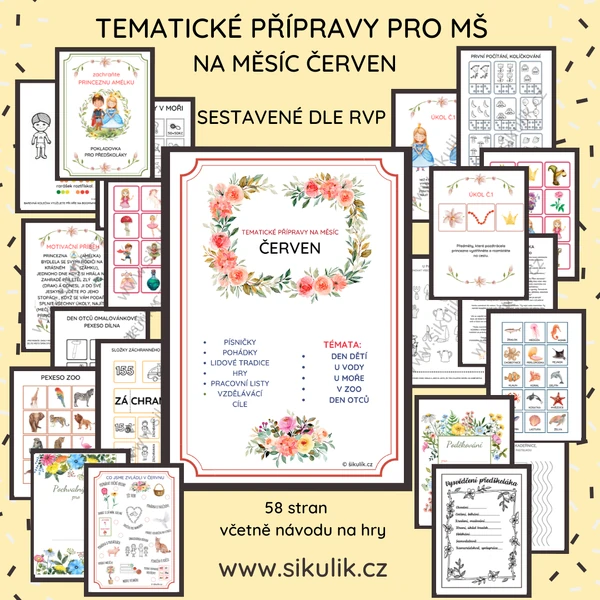 TEMATICKÉ PŘÍPRAVY PRO VÝUKU NA ČERVEN