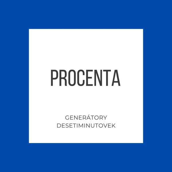 Procenta - generátory testů