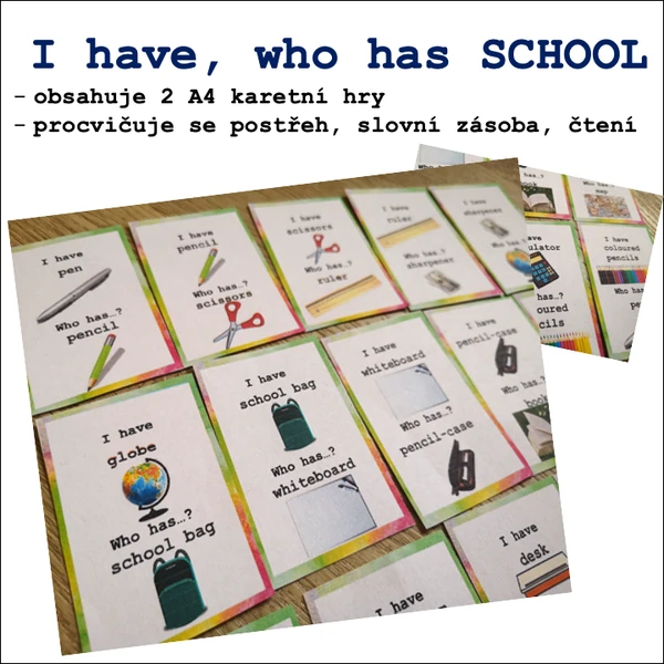 I have, who has? School 