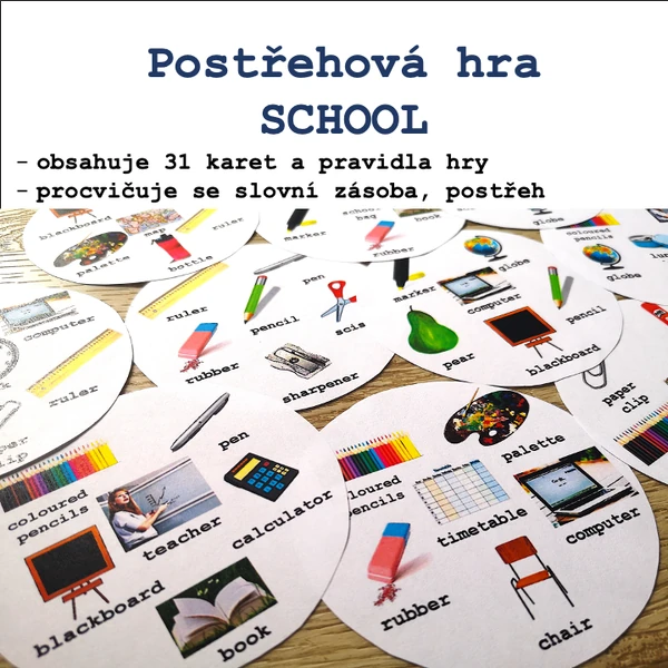 Postřehová hra - SCHOOL