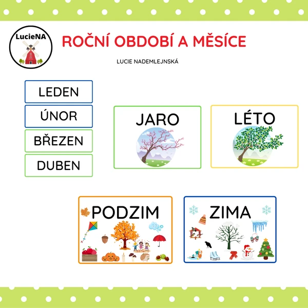 ROČNÍ OBDOBÍ A MĚSÍCE