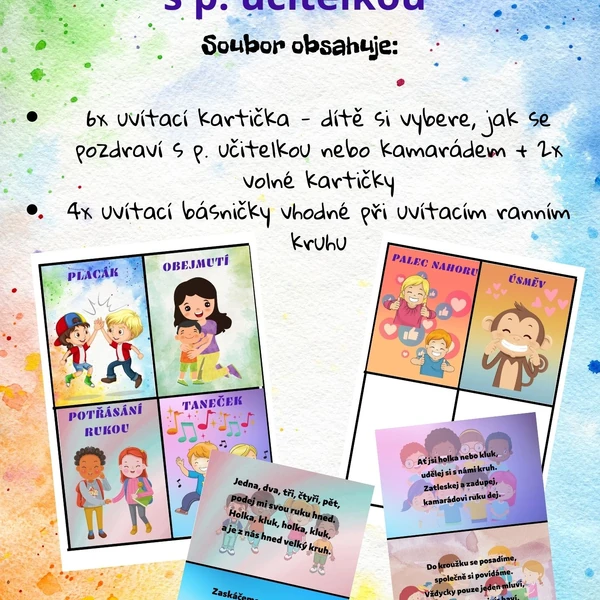 Ranní pozdravy s p. učitelkou