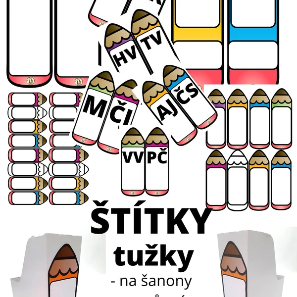 Štítky - tužky