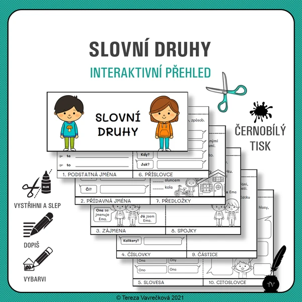 Slovní druhy - přehled
