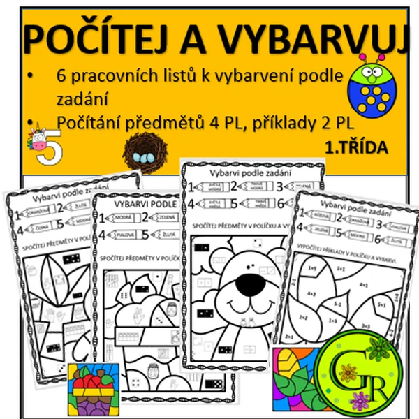 POČÍTEJ A VYBARVUJ