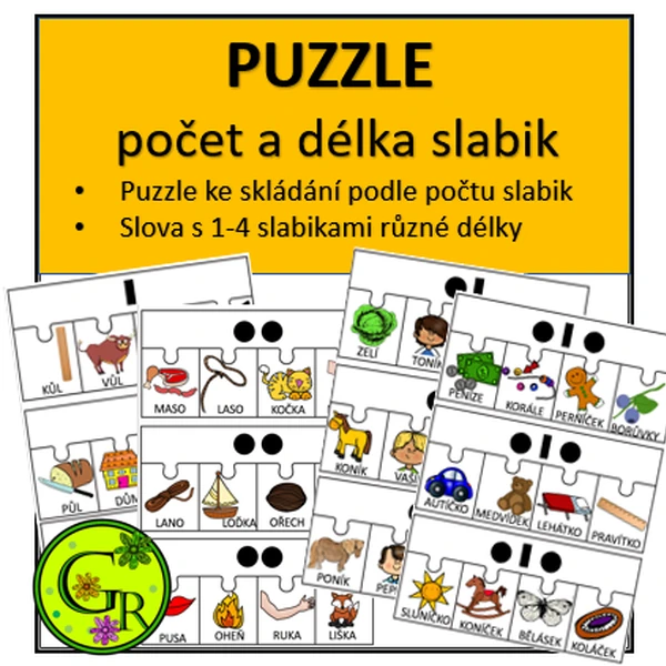 PUZZLE  - počet a délka slabik