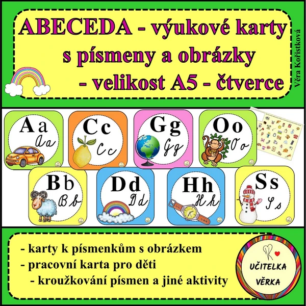 ABECEDA – ČTVERCE – barevná řada