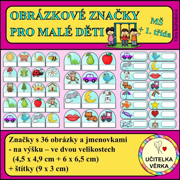 OBRÁZKOVÉ ZNAČKY PRO MALÉ DĚTI