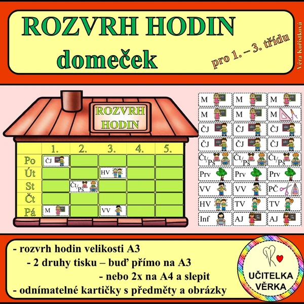 ROZVRH HODIN – DOMEČEK