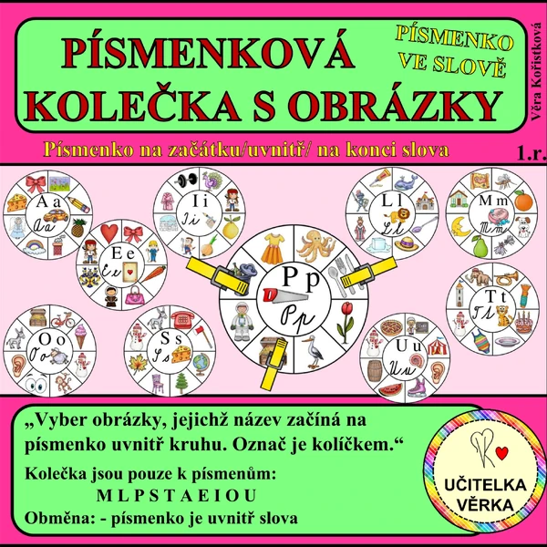 PÍSMENKOVÁ KOLEČKA S OBRÁZKY