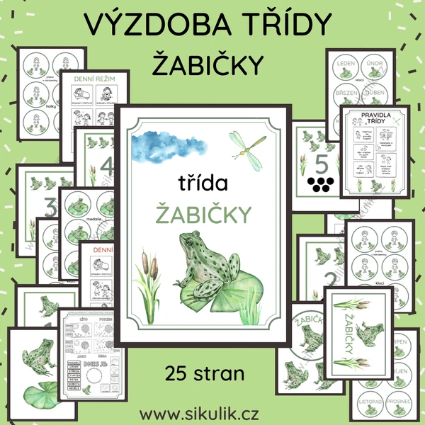 VÝZDOBA TŘÍDY ŽABIČKY